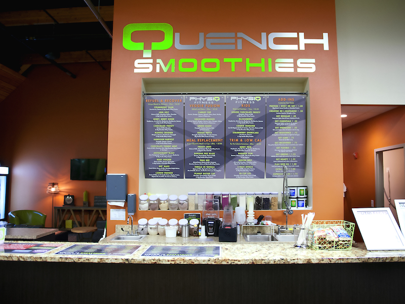 Quench and Refuel with our smoothie bar on site